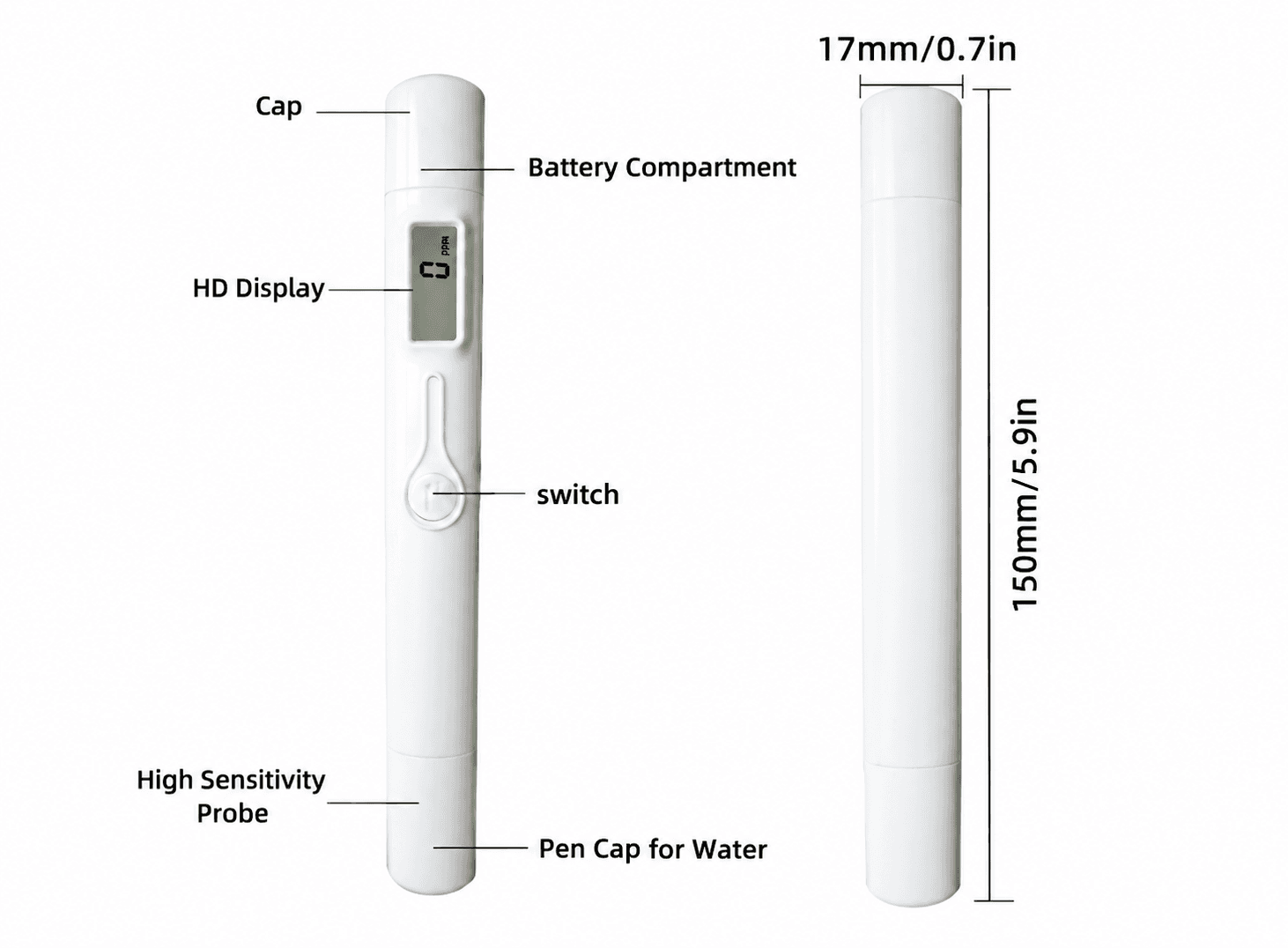 قلم فحص جودة المياه TDS-M6 Meter Detection Pen Water Quality Tester Y-JL0149A | Water Quality Tester