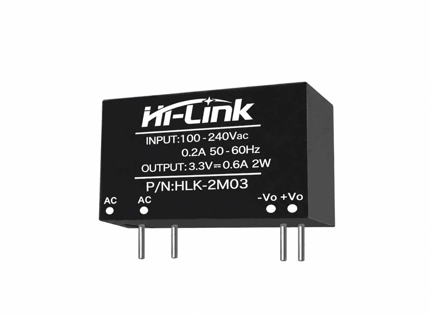 مقدر طاقة هاي لينك 2W 3.3V 600mA AC DC | Power Supply Module