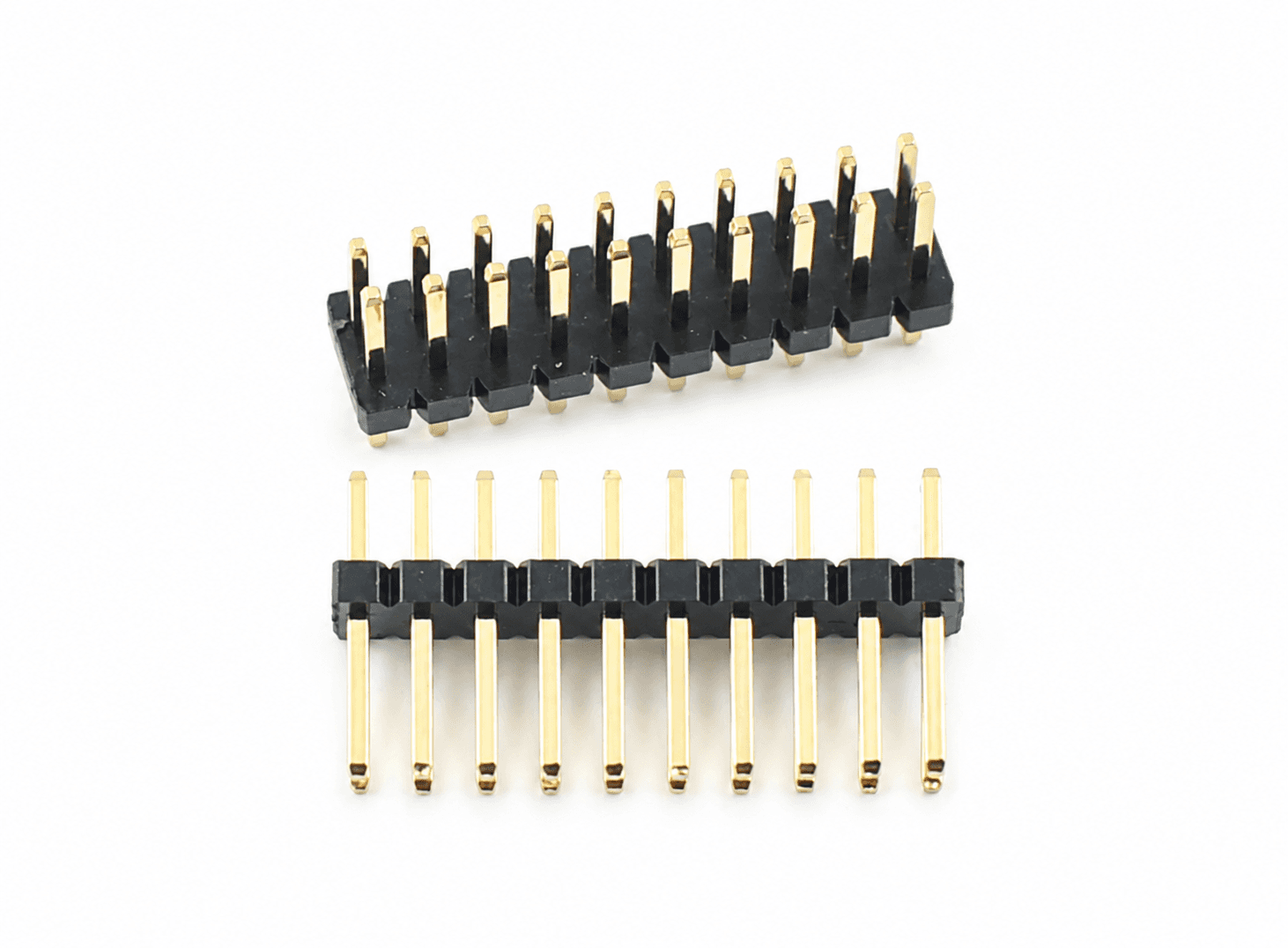 رأس توصيل دبابيس مزدوج 2x10 بمسافة 2.54 ملم | Dual Male Pin Header