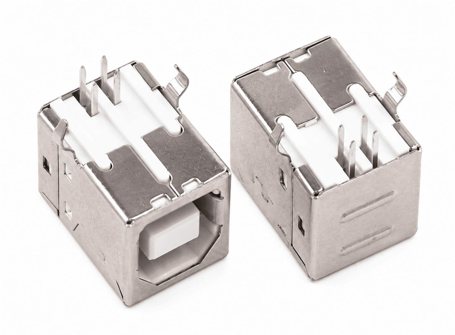 مدخل USB مربع نوع B أنثى زاوية 90 درجة | USB Connector