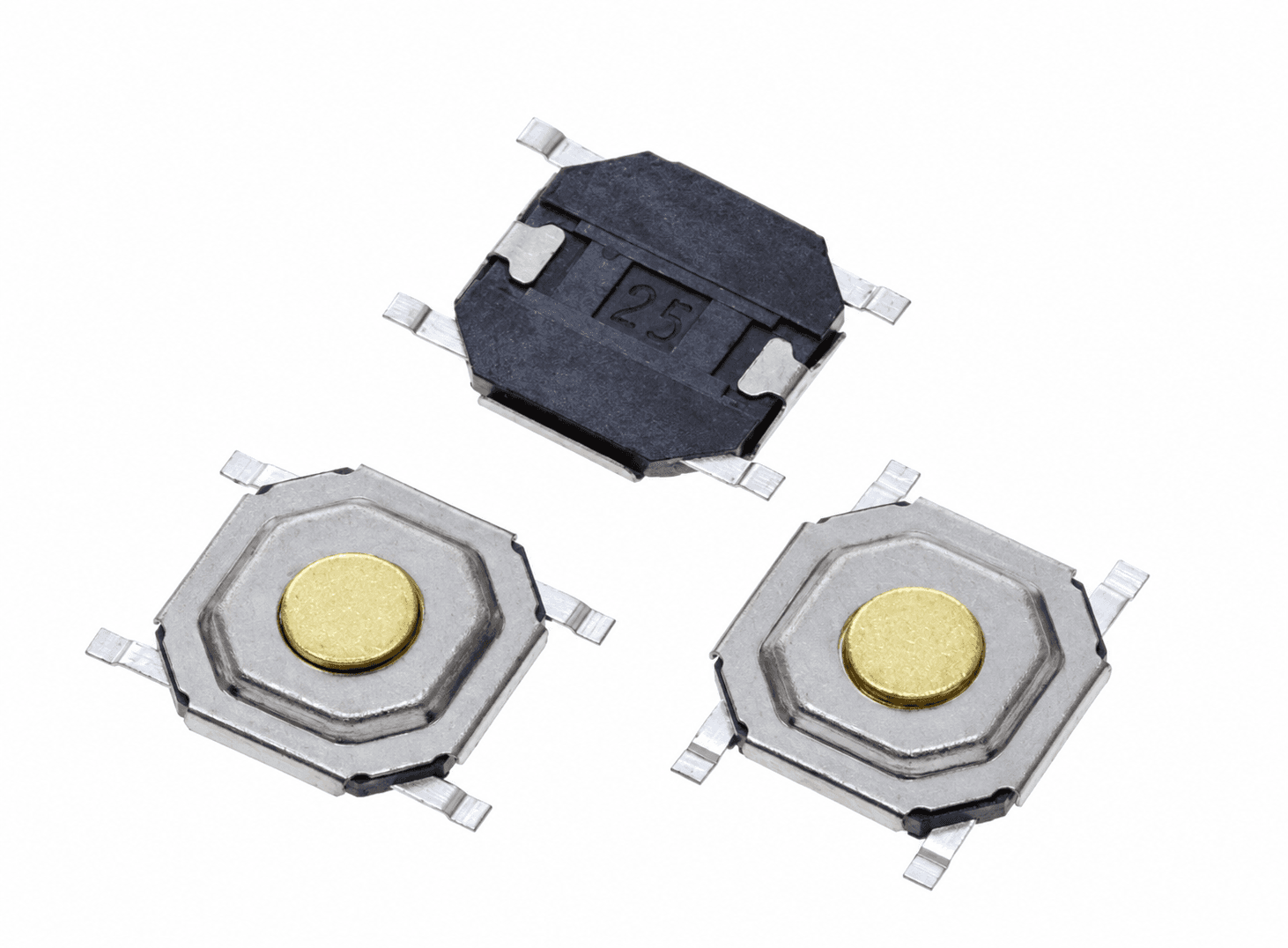 مفتاح ضاغط تكتل SMD بحجم 4X4X1.5MM | Tactile Push Button Micro Switch