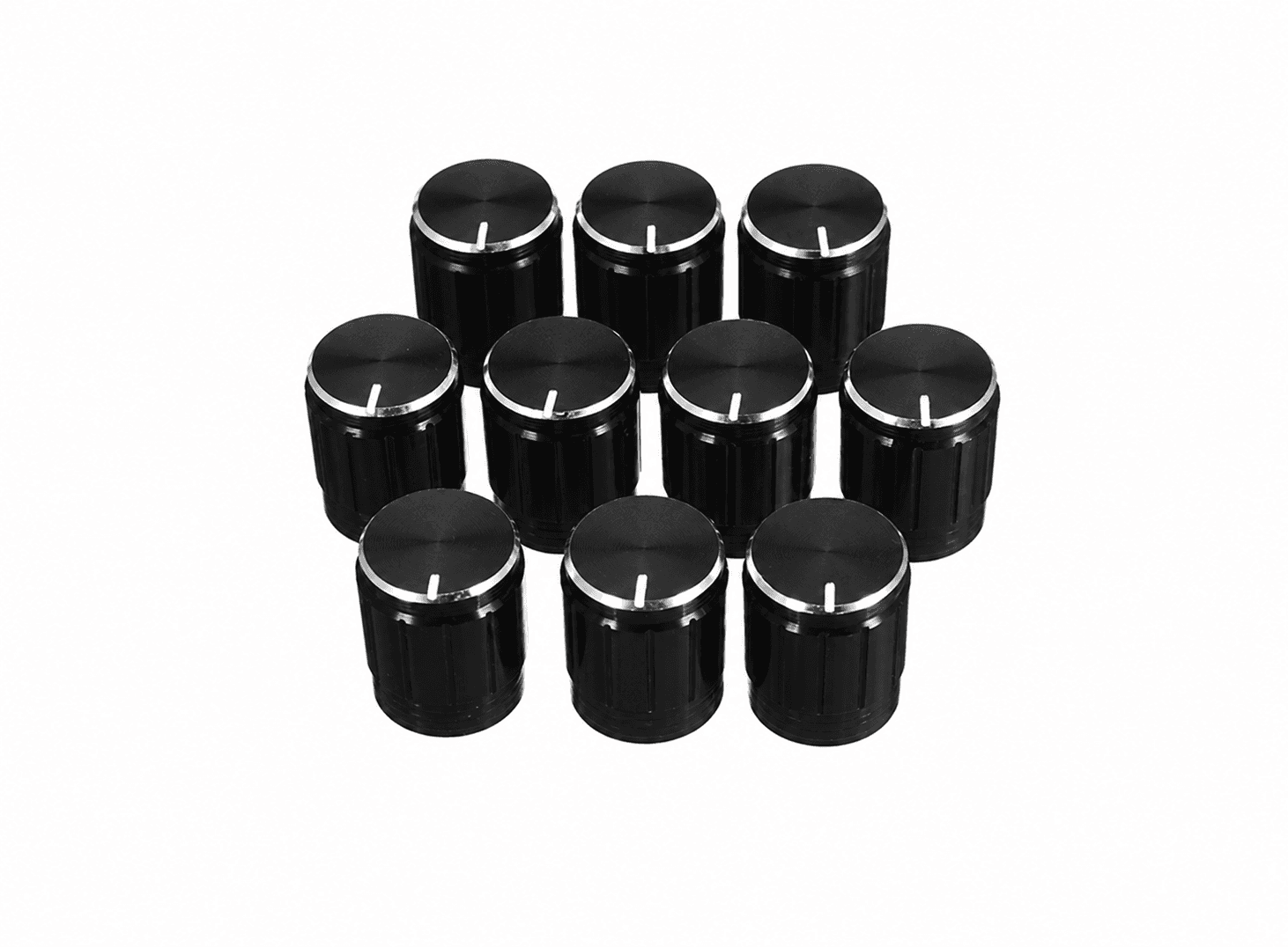 مقبض بوتينشومتر من سبائك الألومنيوم 13×17 ملم 11502 | Aluminum Potentiometer Knob