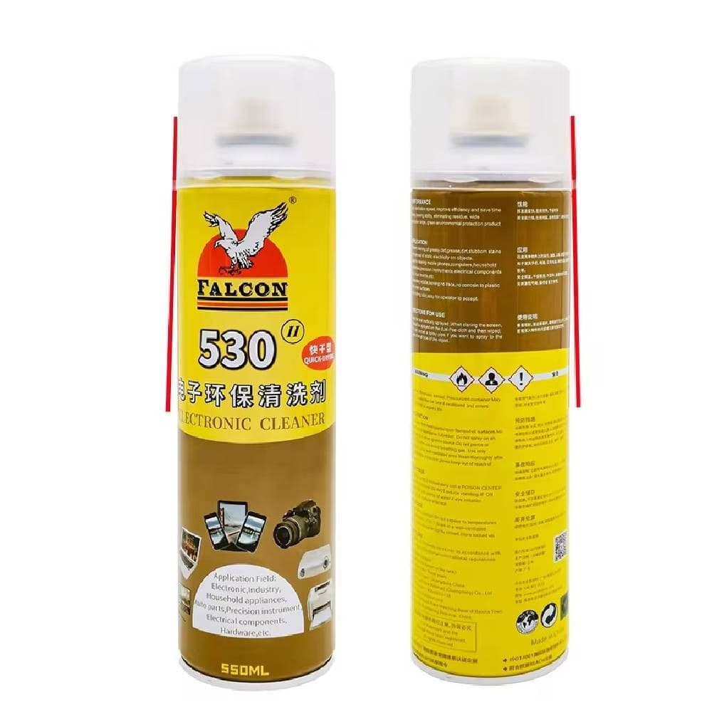 بخاخ Falcon 530 لتنظيف الموصلات واللوحات الإلكترونية 280ml | Falcon 530 Electronic Contact Cleaner Spray 280ml