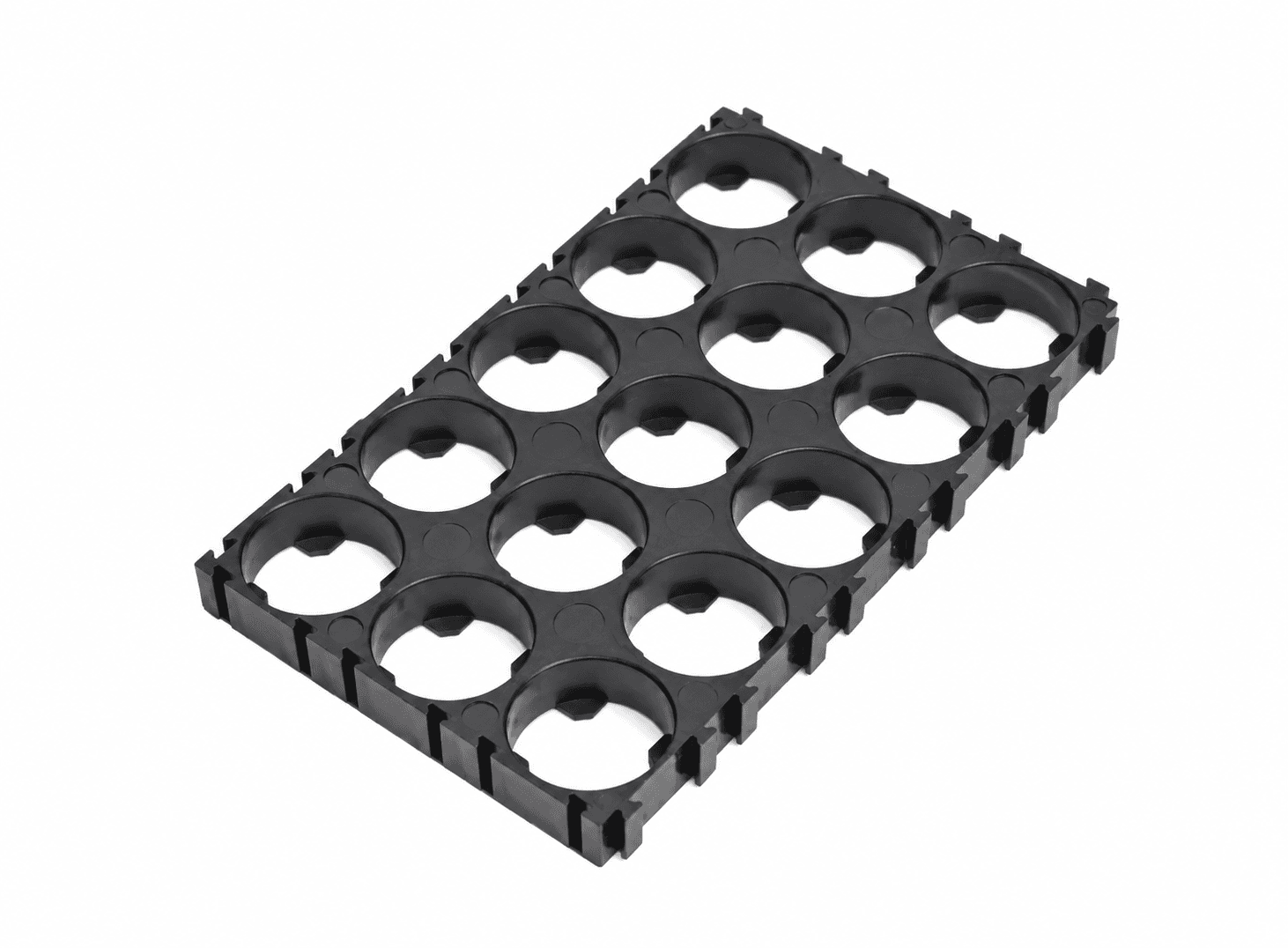 حامل وحافظة خلايا 18650 بترتيب 3x5 | 3x5 Cell 18650 Battery Storage Case Holder