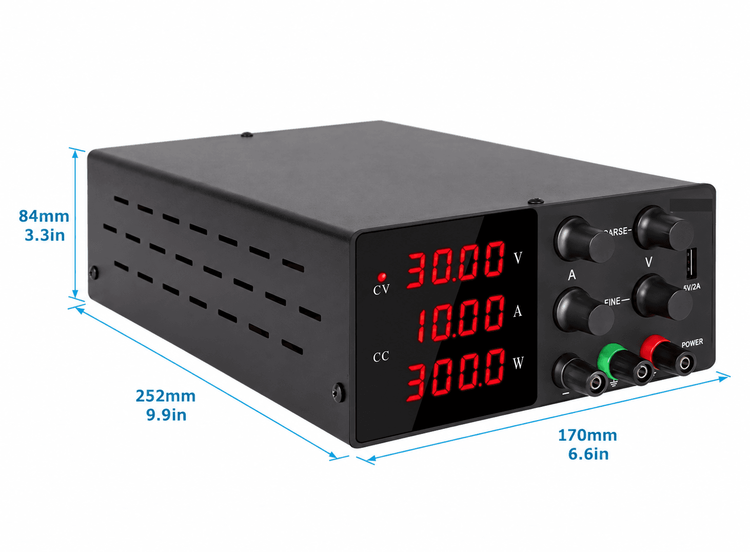 مجهز قدرة مختبري SPS-W3010 تيار مستمر 30 فولت 10 أمبير | DC Lab Power Supply