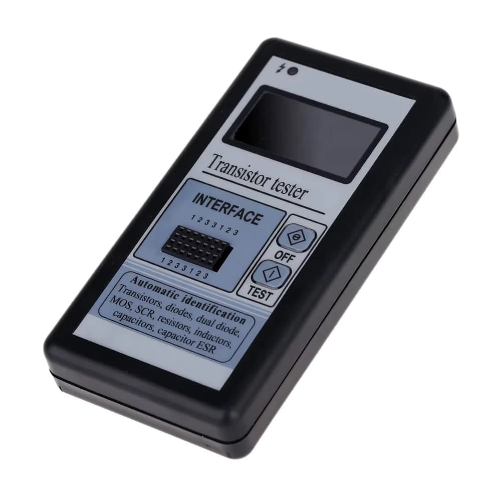 جهاز فحص العناصر الإلكترونية الرقمي LCR للترانزستور والدايود والمكثفات وESR | Digital LCR Component Tester for Transistor, Diode, Capacitance and ESR