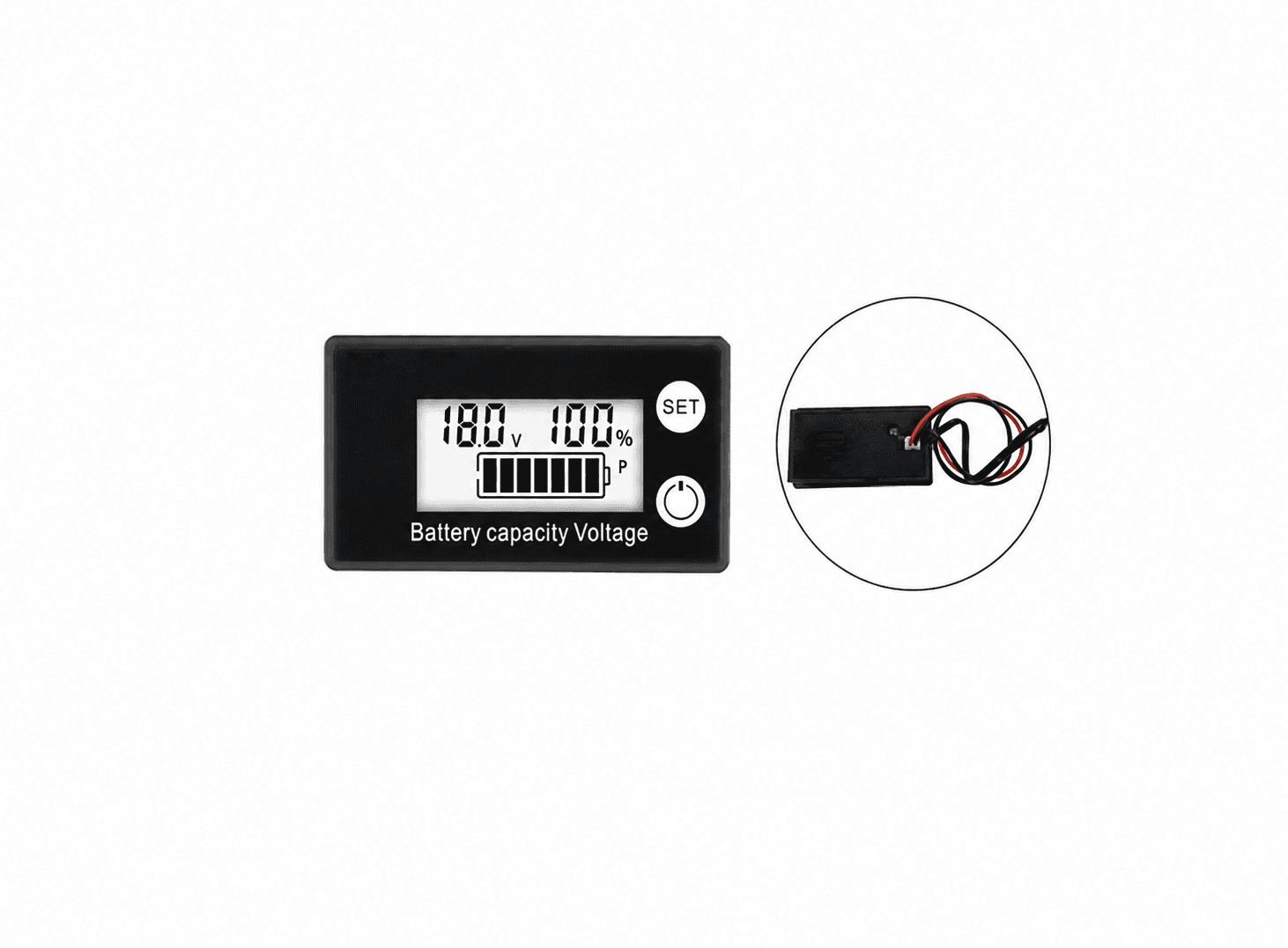 مقياس الجهد ومؤشر سعة البطارية DC 8V-100V | DC 8V-100V Battery Voltmeter Capacity Indicator