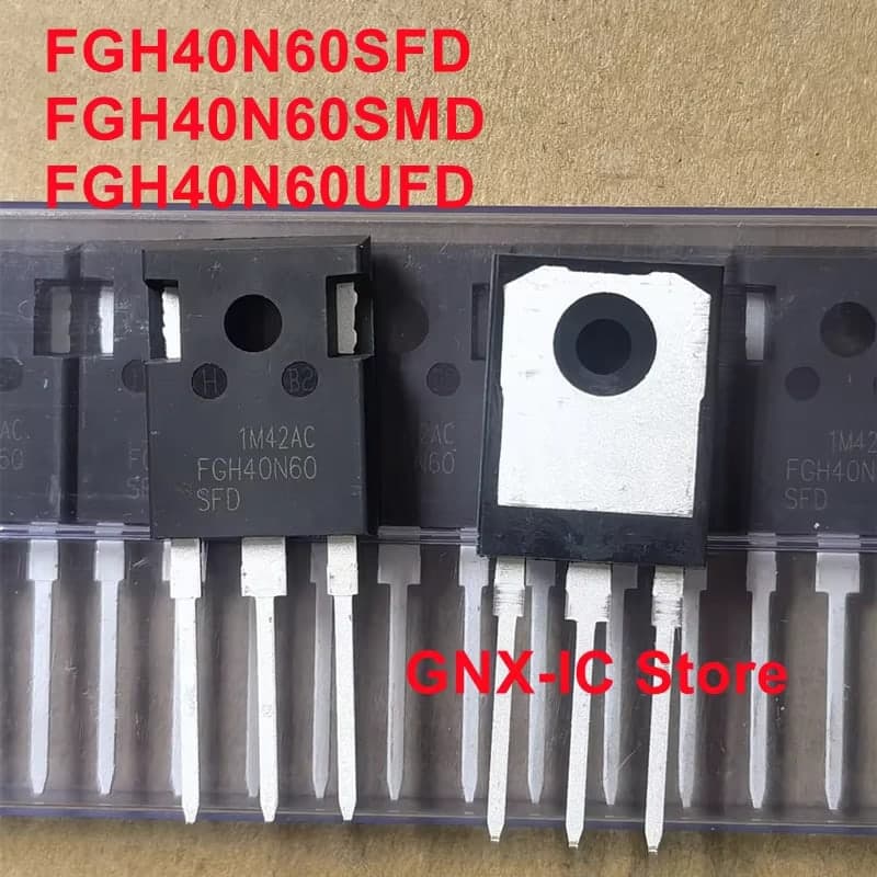 ترانزستور IGBT موديل FGH40N60SFD بفولتية 600 فولت وتيار 40 أمبير مع دايود مدمج | FGH40N60SFD Field Stop IGBT, 600V 40A, with Co-Packed Diode