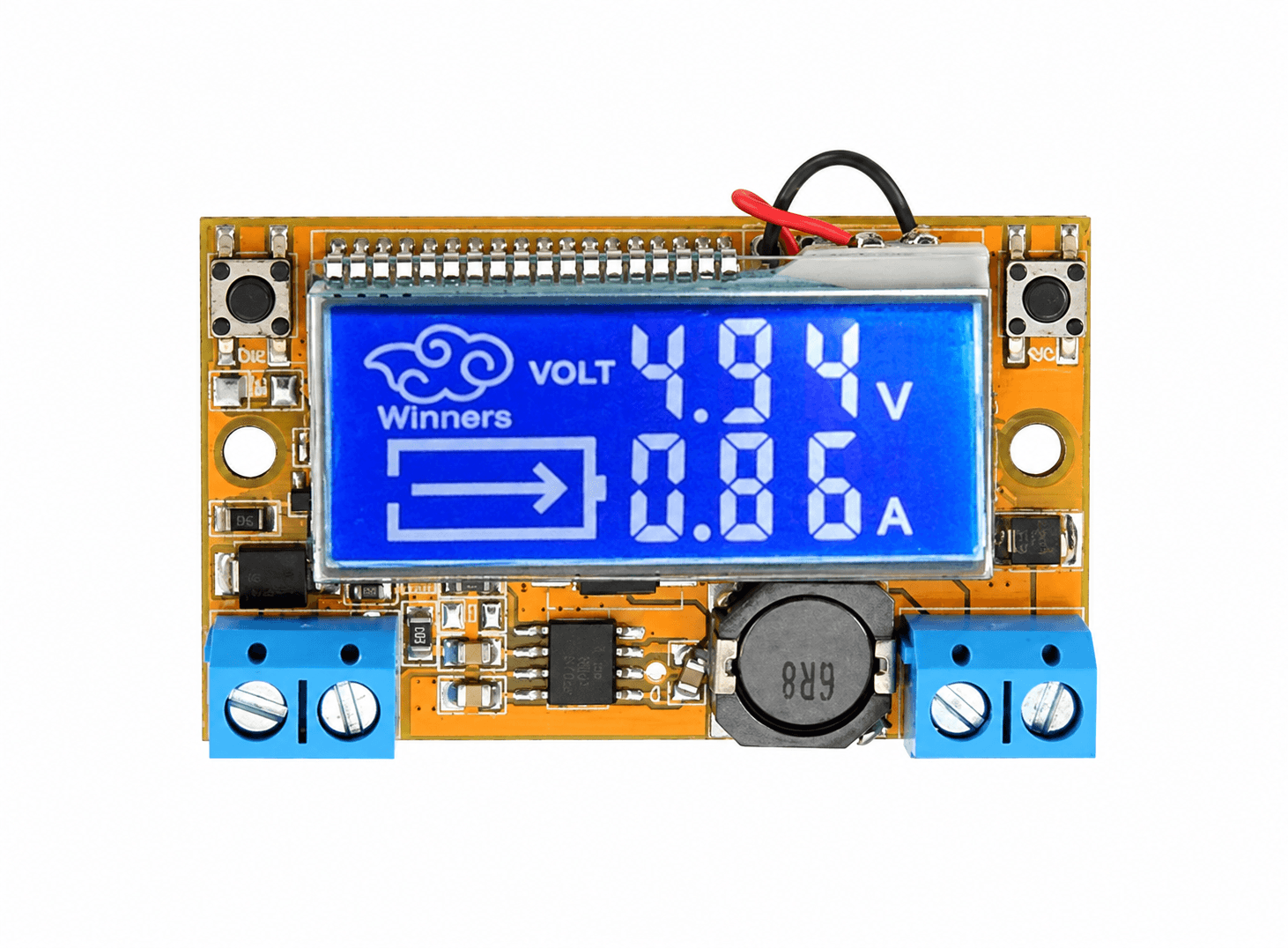 محول خفض جهد رقمي قابل للتعديل DC-DC 5-23V To 0-16.5V 3A Step-down Digital Adjustable #G8 011499 | DC-DC Converter