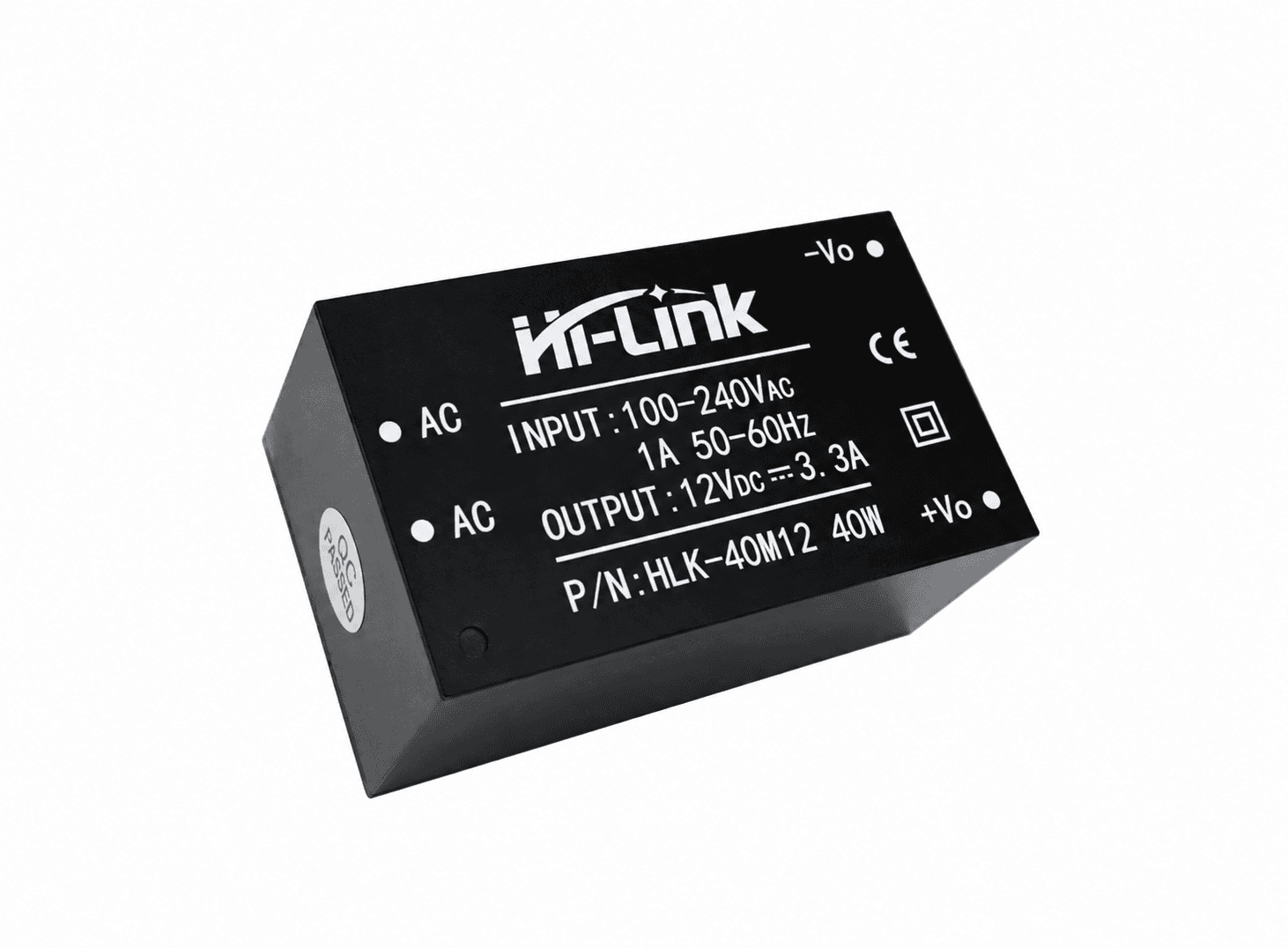 مقدر طاقة هاي لينك 40W 12V 3.3A AC DC | Power Supply Module