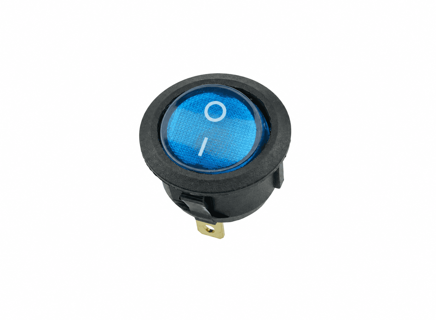 مفتاح تشغيل هزاز مع مؤشر ضوء LED ازرق AC 250 فولت 10 امبير | Rocker Switch