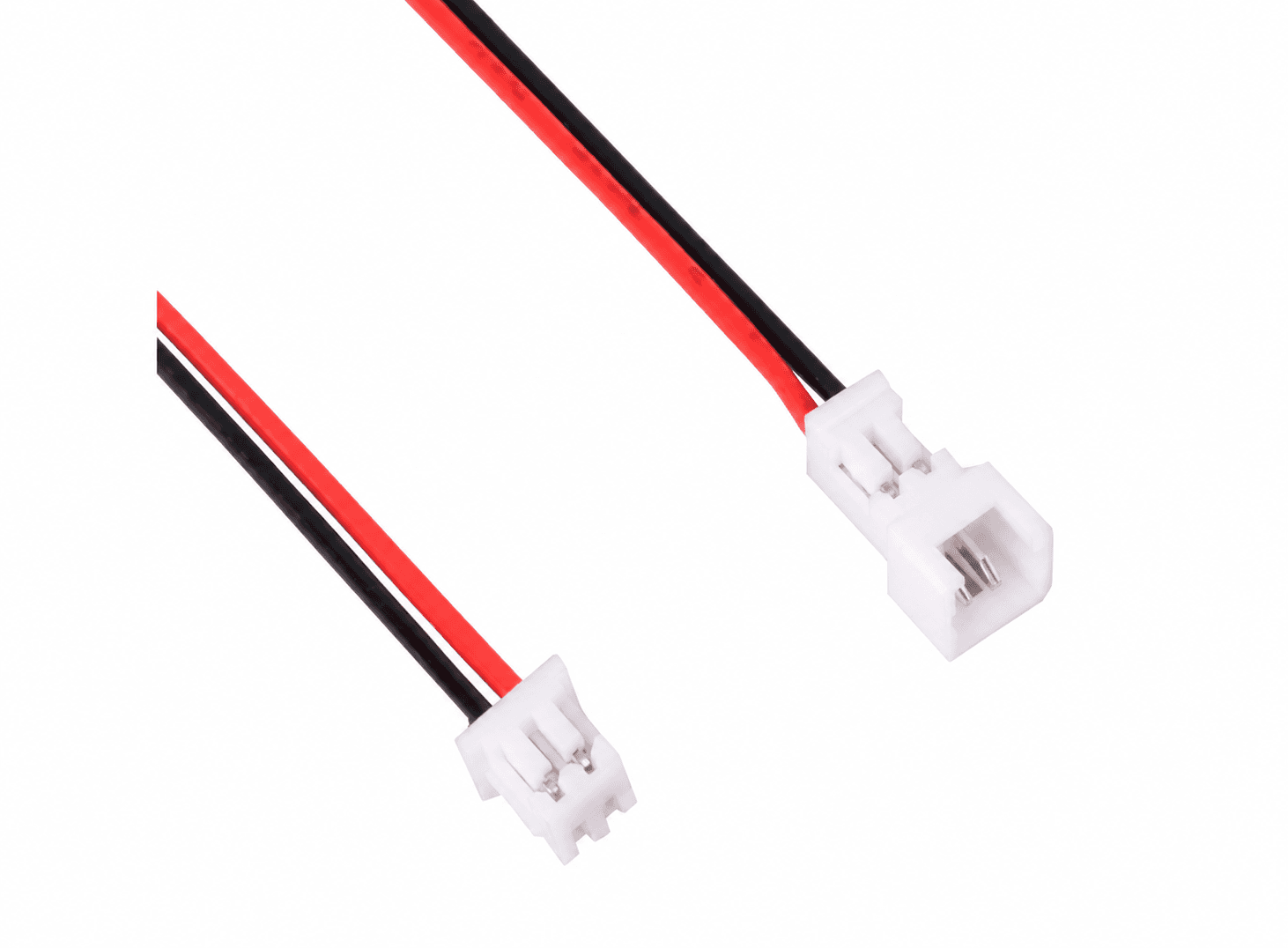 موصلات JST قياس 1.25 ملم ثنائية الأطراف مع أسلاك وكابلات بطول 100 ملم | JST Connector with Wires