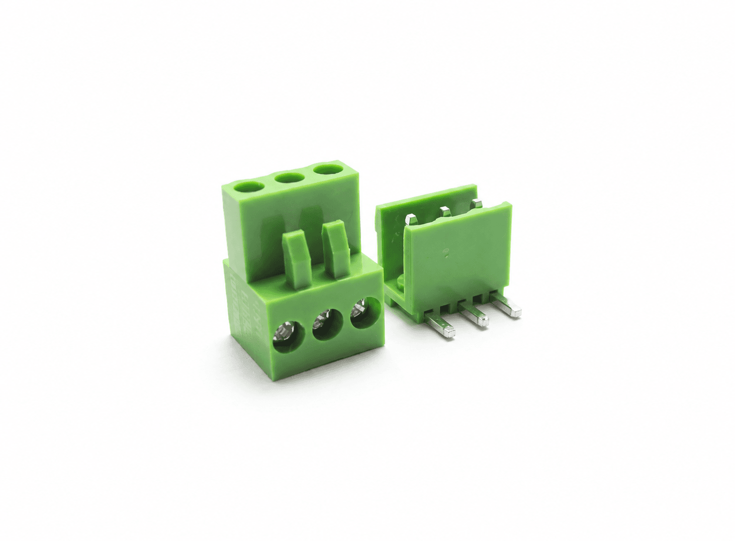 موصل لوحة مطبوعة KF2EDGK 300V 10A بمسافة 5.08 ملم 3 أطراف منحنية 90 درجة | PCB Connector