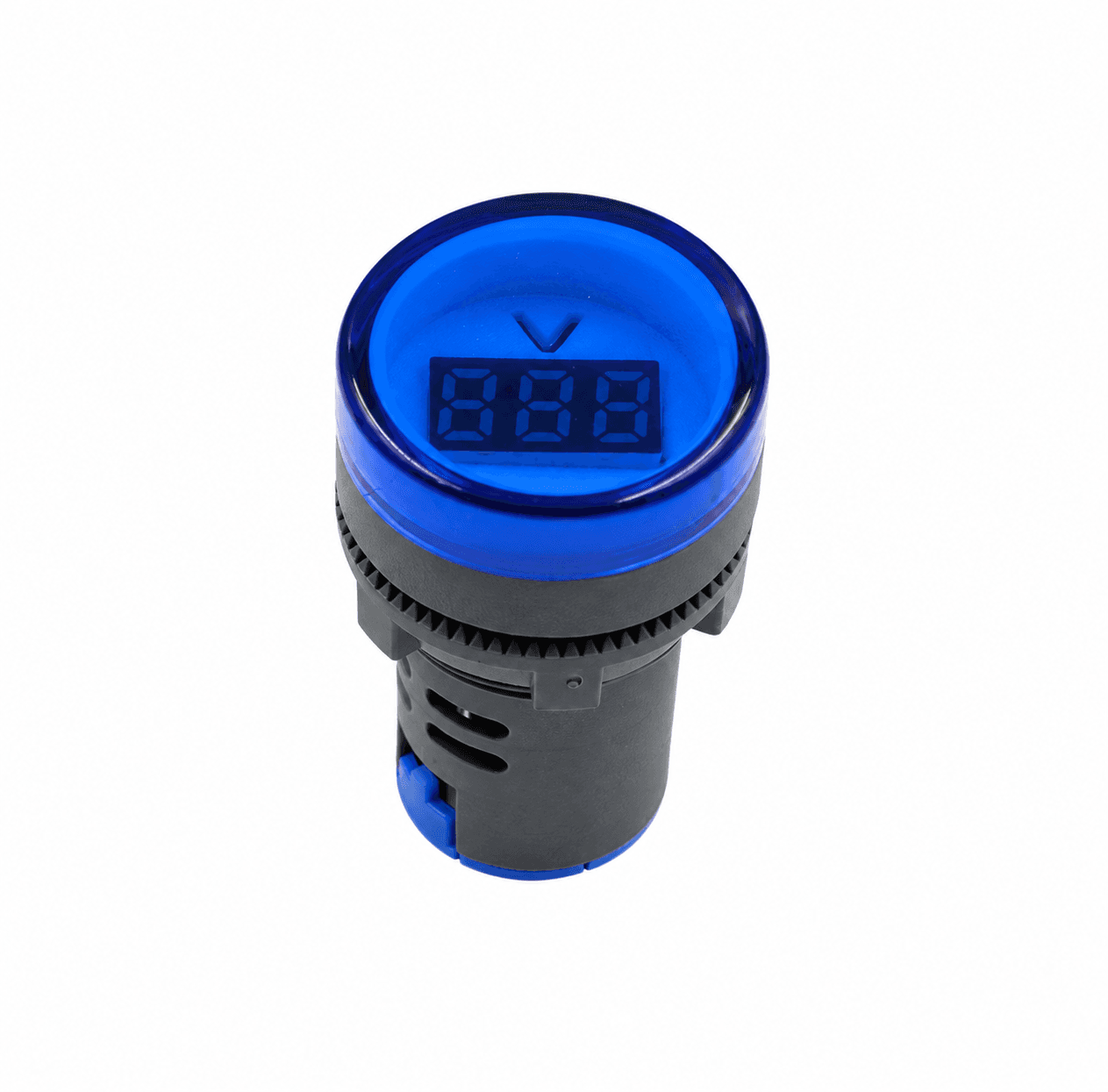 فولتمتر ديجيتال LED AC مقاس 22 ملم 20-500V أزرق | Digital LED AC Voltmeter