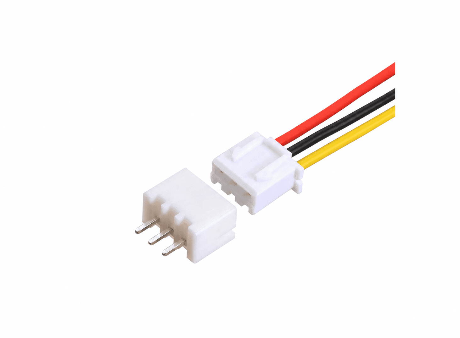 كيبل موصل XH2.54 بثلاثة أطراف سلك 24AWG نوع 1007 بطول 20cm | XH2.54 3-Pin Wire-to-Board Connector Cable, 1007 24AWG Single-End 20cm