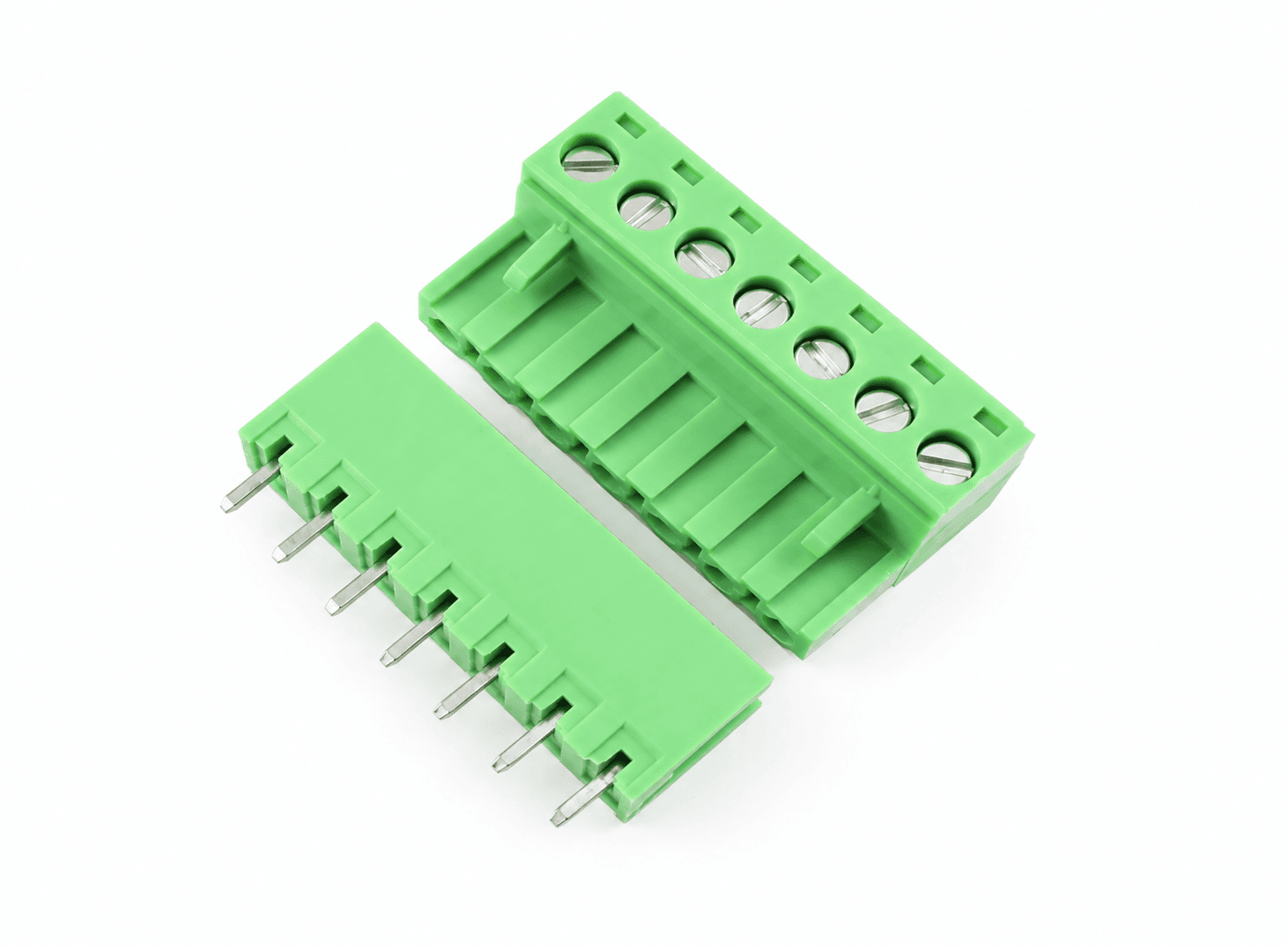 كونيكتور طرفي بزاوية قائمة KF2EDGK KF-7P بمسافة 5.08 ملم | Right Angle Plug-in Terminal Connector