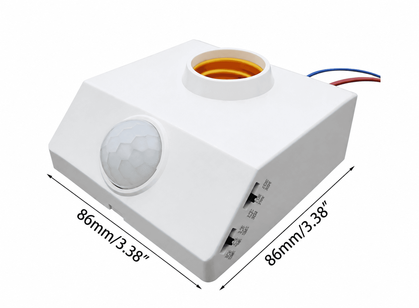 مصباح ليد مع مستشعر حركة تحت الحمراء للجسم البشري قاعدة E27 220V | Automatic Human Body Infrared PIR Sensor LED Bulb Light