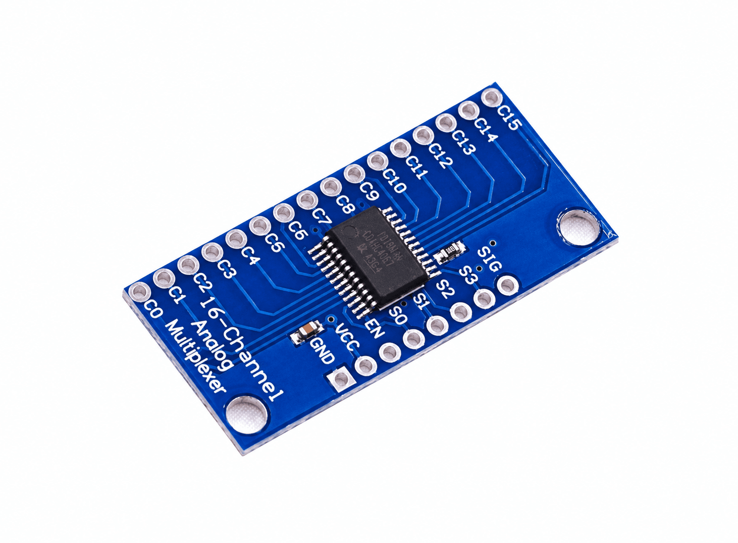 لوحة مكسر تناظري ورقمي 16 قناة CD74HC4067 11090 Multiplexer Breakout Board | Multiplexer Module