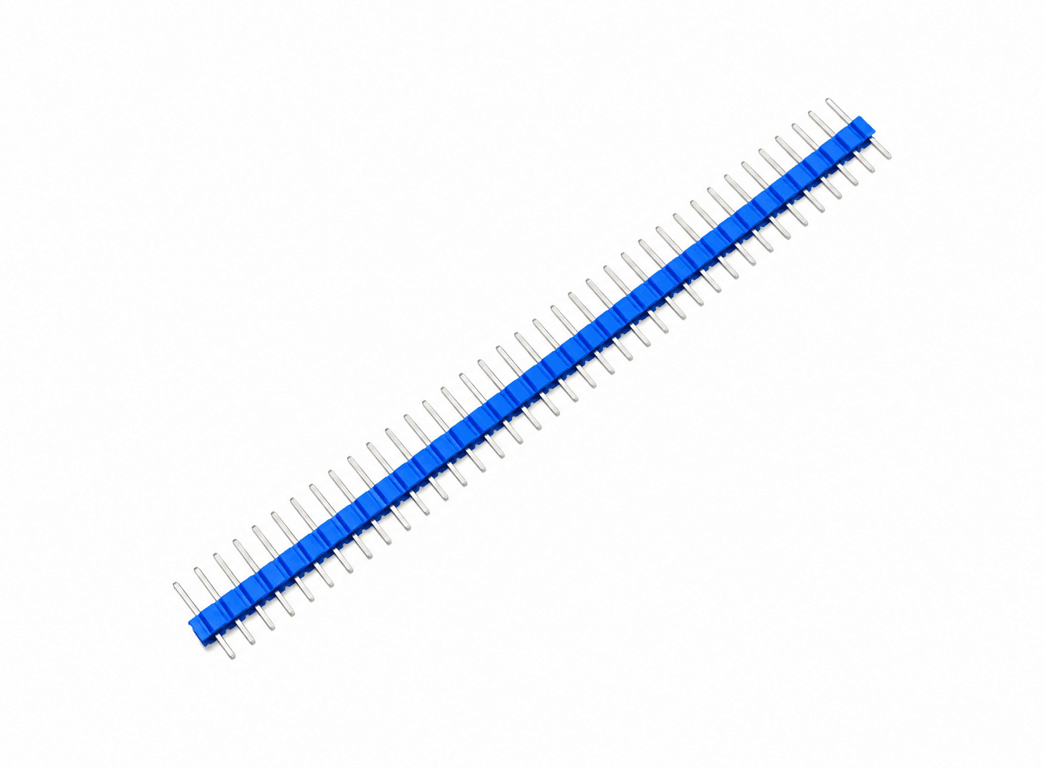 هيدر دبابيس ذكر صف واحد مستقيم 40Pin بمسافة 2.54mm أزرق #BB9 | Pin Header Connector
