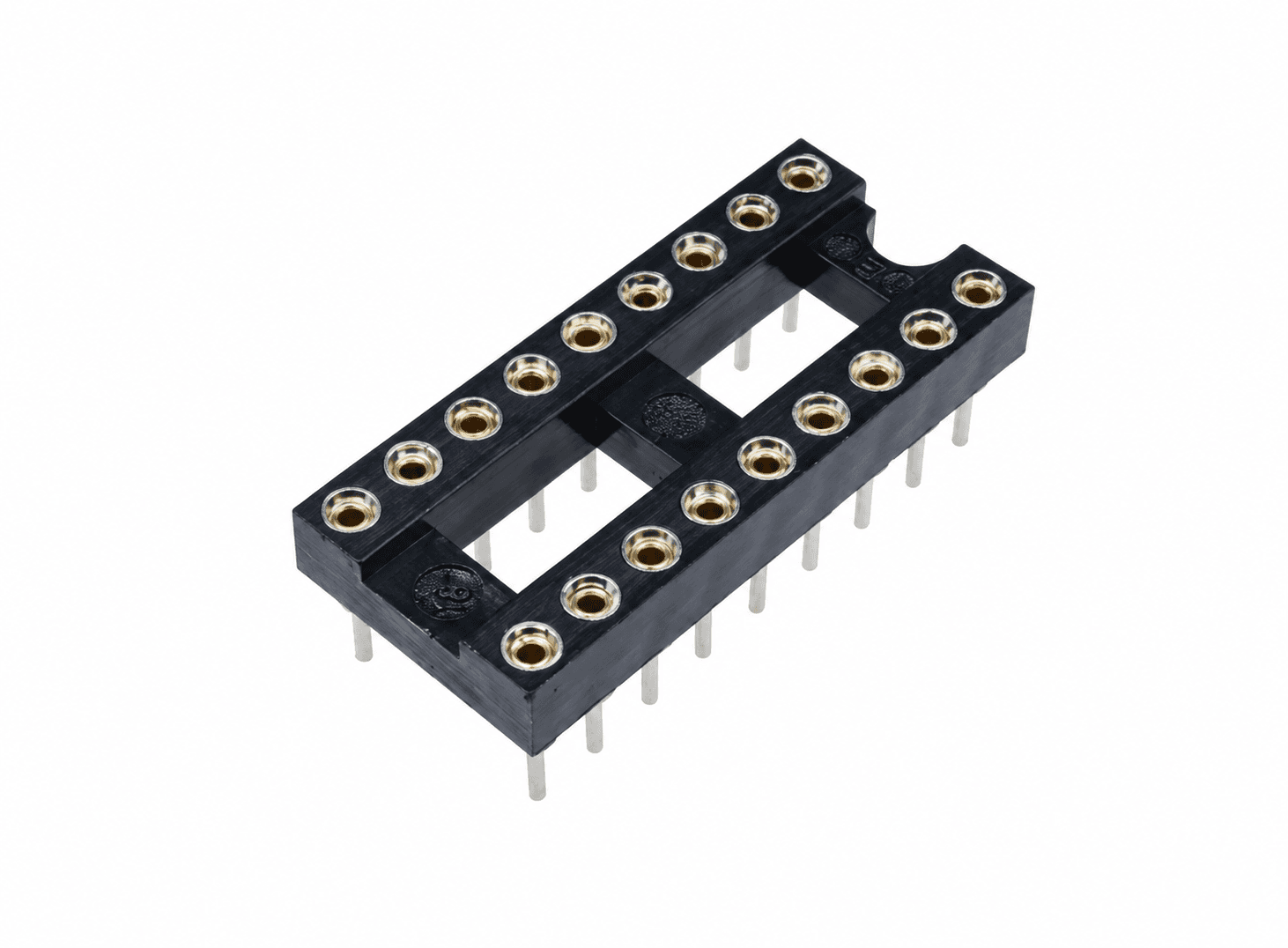 قاعدة رقاقة DIP بثمانية عشر رجلاً | DIP18 IC Socket Adapter Connector, 18-Pin
