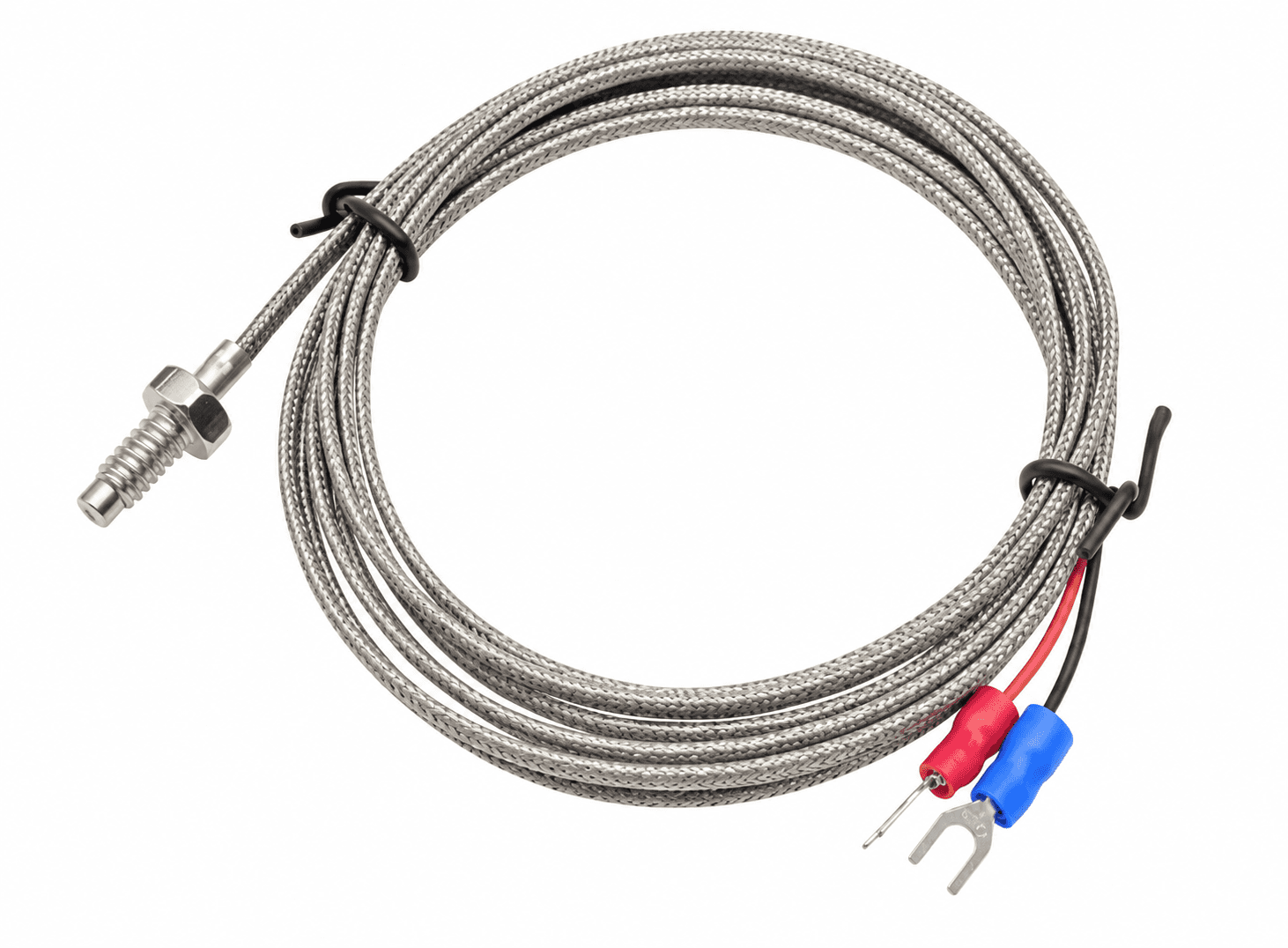 مستشعر حرارة K Type بطول 2 متر ستانلس ستيل 0-400 درجة | Temperature Sensor