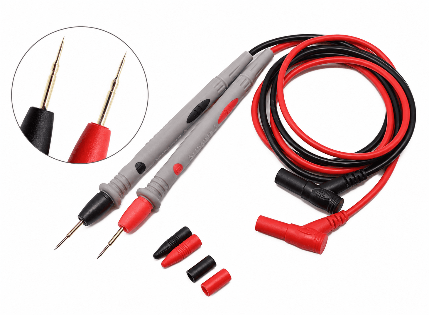 أطراف اختبار مقياس متعدد بسلك سيليكون ناعم ورأس إبرة B1 GYQB0172-001 | Multimeter Probe