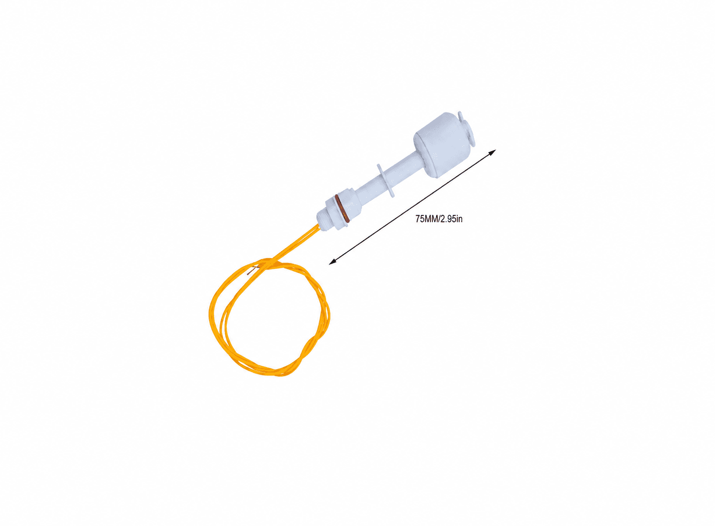 حساس مستوى الماء 75mm عوامة أفقية بلاستيك X-LM0129A | Water Level Sensor