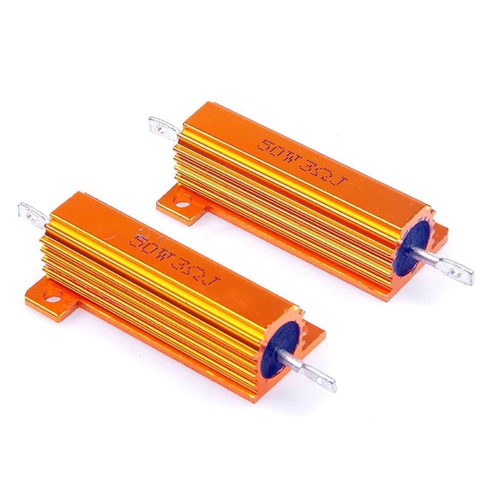 مقاومة قدرة 50W بغلاف ألمنيوم بقيمة 12Ω وتفاوت ±5% | 50W Aluminium Housed Wirewound Power Resistor, 12 Ohm +/-5%