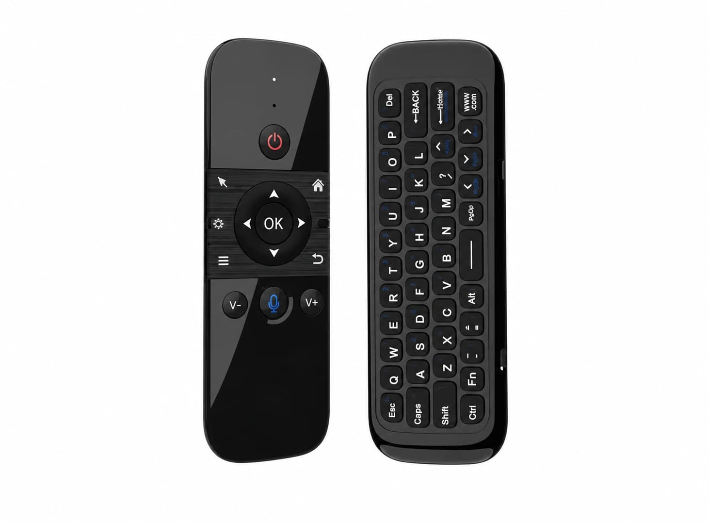 ماوس هوائي لاسلكي مع لوحة مفاتيح وتحكم صوتي | Air Mouse Keyboard & Voice Control