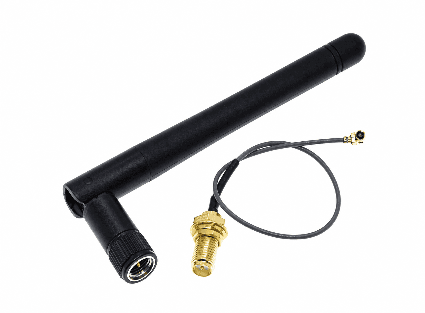هوائي واي فاي بتردد 2.4 جيجاهرتز وكسب 3 ديسيبل بموصل RP-SMA ذكر بطول 11 سم | 11cm 2.4GHz 3dBi WiFi Antenna, RP-SMA Male, for Wireless Routers