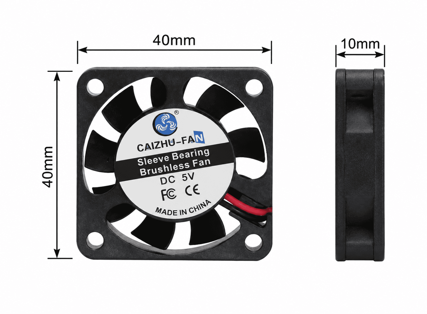 مروحة تبريد Cooling Fan Brushless Motor 2PIN 4010 Y-JL0270B | Cooling Fan