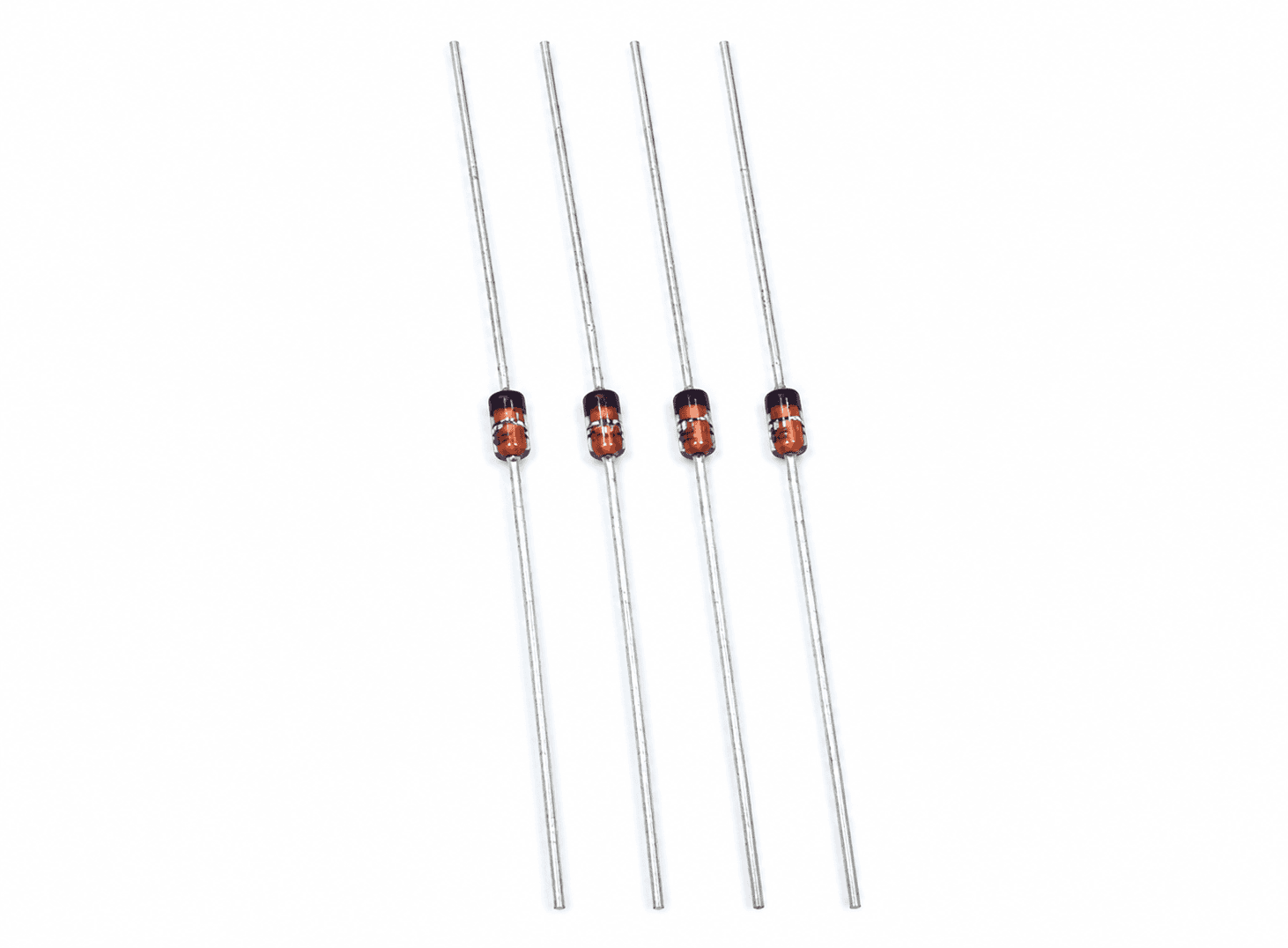 دايود زينر قدرة 0.5W حزمة DO-35 بتفاوت ±5% بفولتيات مختلفة | 0.5W Zener Diode DO-35 Axial ±5% (BZX55C Series)