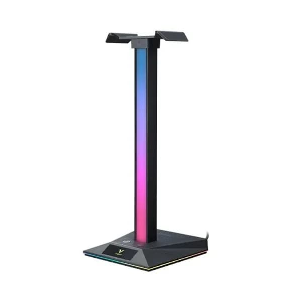 حامل سماعة ألعاب Rapoo VH10RGB Gaming Headset Stand Holder 1xUSB 2.0 and1x3.5mm And 1xUSB-C
