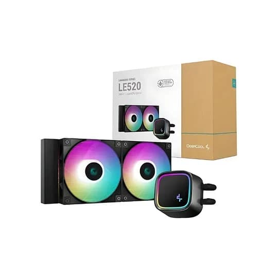 مبرد معالج مائي Deepcool LE520 ARGB AIO Liquid CPU Cooler Black
