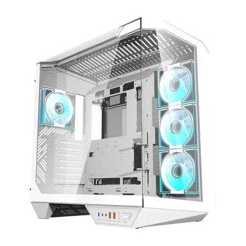 كيس كمبيوتر DARKFLASH DY470 WHITE ATX CASE 4 fans
