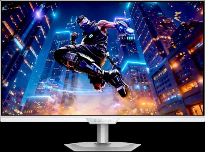 شاشة ألعاب GIGABYTE MONITOR M27UP ICE EK 27 INCH Dual Mode (4K 160hz FHD 320hz)
