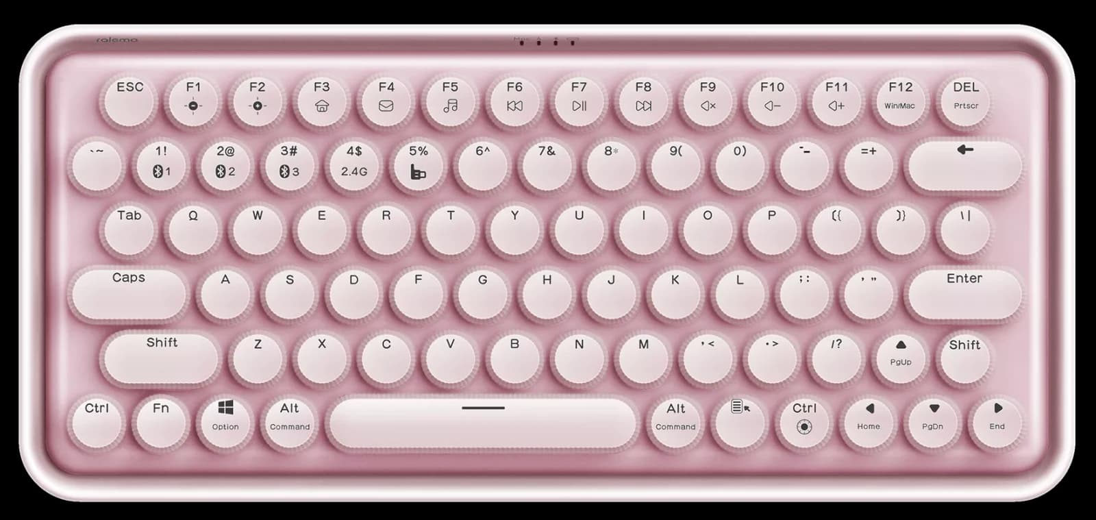 كيبورد لاسلكي Rapoo ralemo Pre 5 Multi Mode Wireless Keyboard pink