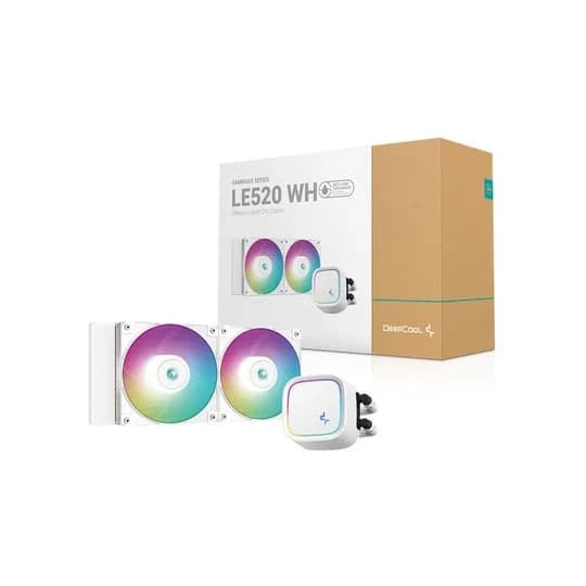 مبرد معالج مائي Deepcool LE520 ARGB AIO Liquid CPU Cooler White