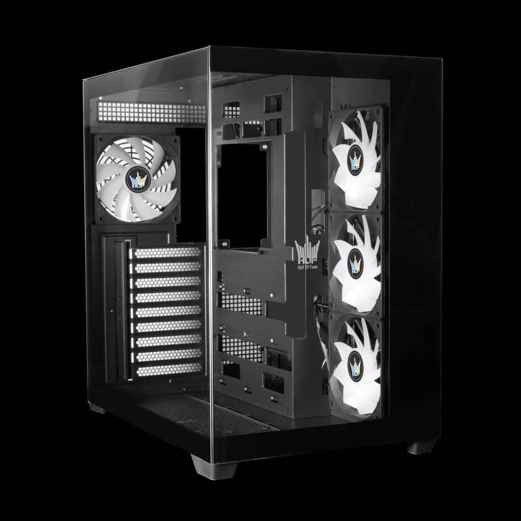 كيس كمبيوتر Galax HOF ALLSYNQ BLACK Gaming Case, ATX, 4 ARGB Fan ALLSYNQ Black