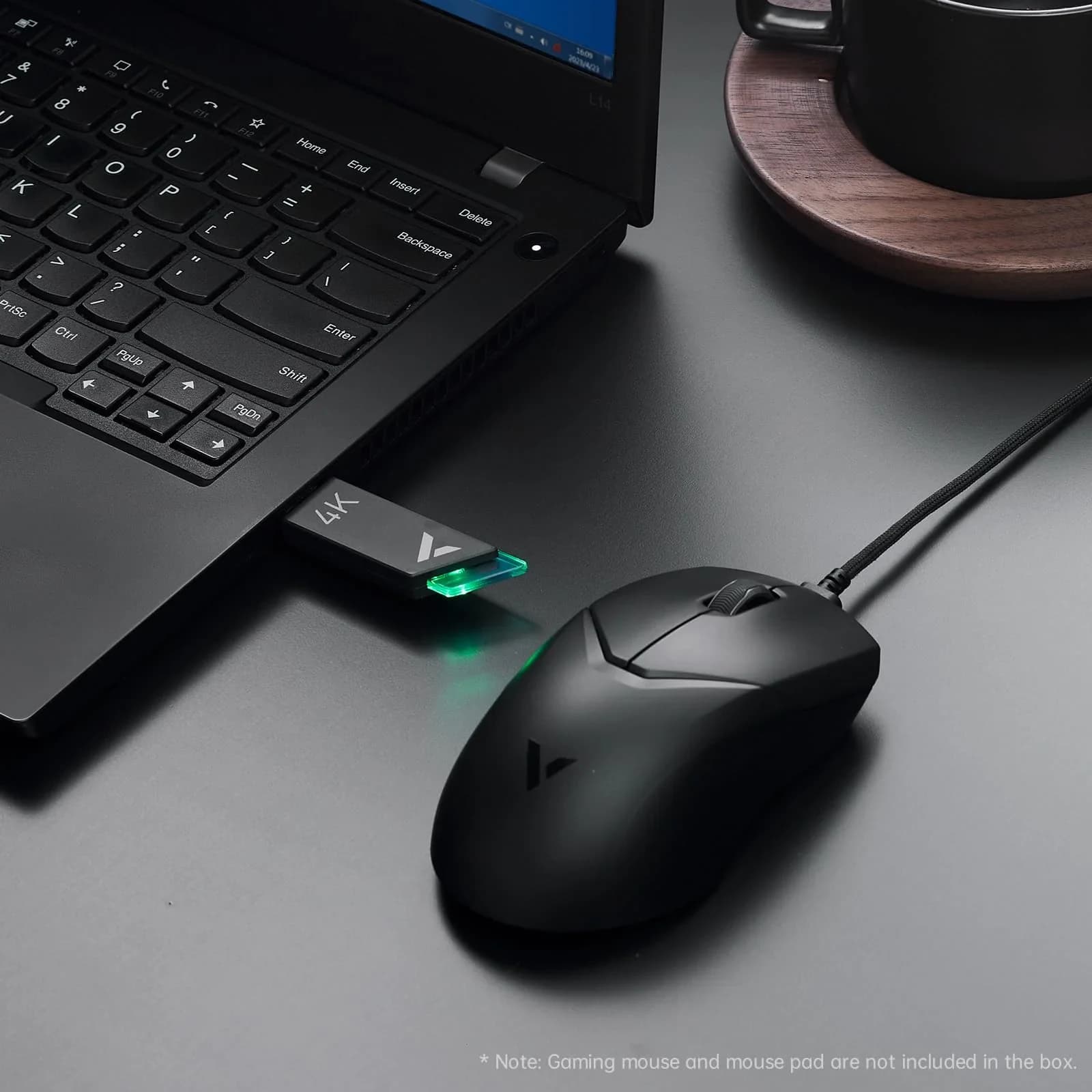 ماوس ألعاب Rapoo V2m V+ Wireless Gaming Mouse Receiver (4K Type) Black