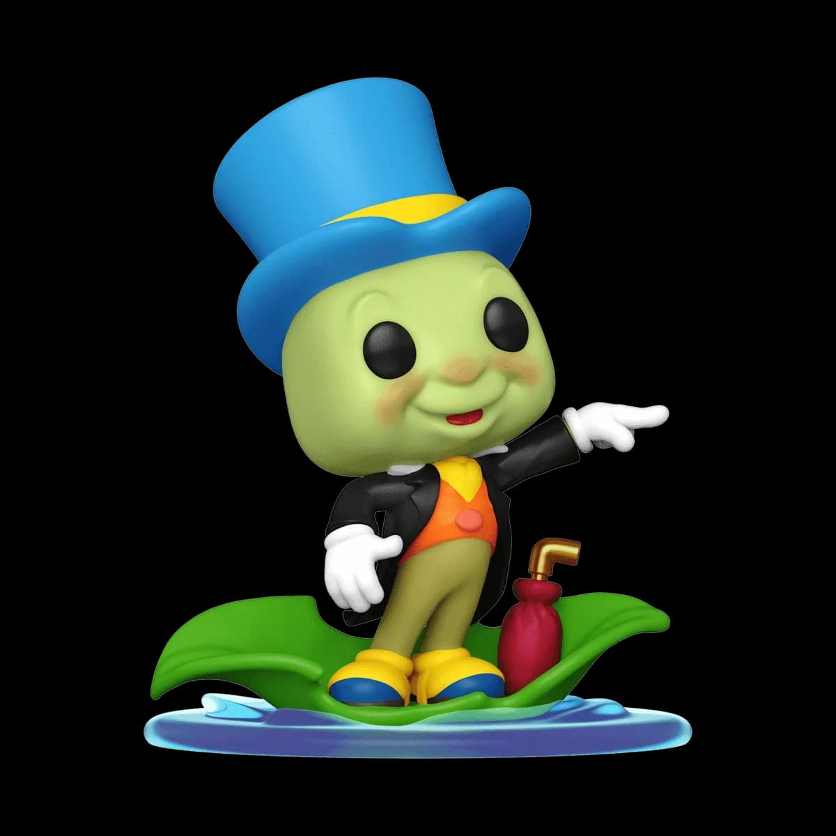 مجسم فانكو بوب! Disney Classics #1228: Jiminy Cricket sur une feuille