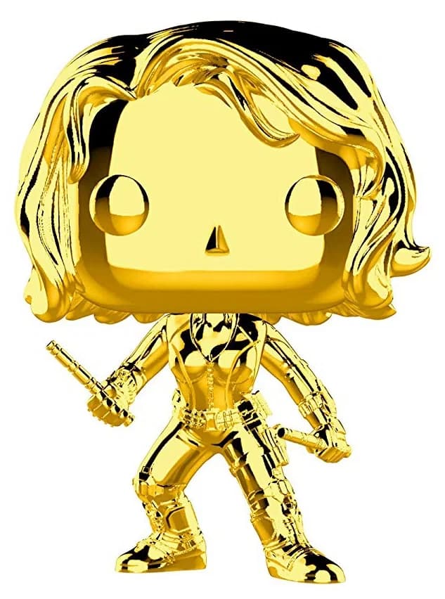 مجسم فانكو بوب! Marvel Studios - L'anniversaire des 10 ans #380: Black Widow - Chrome Or