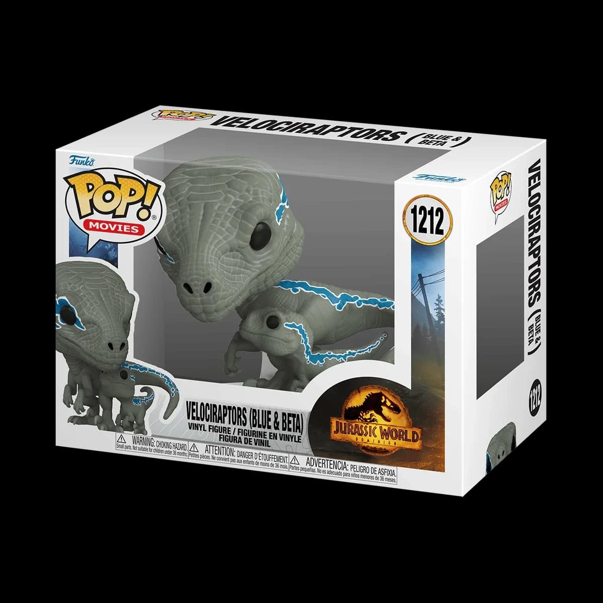 مجسم فانكو بوب! Jurassic World : Le Monde d'après #1212: Velociraptors Blue & Beta