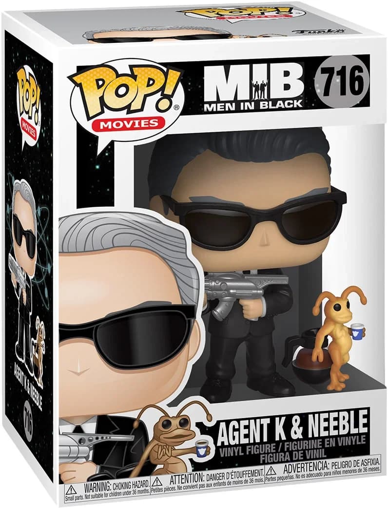 مجسم فانكو بوب! Men in Black #716: Agent K avec Neeble