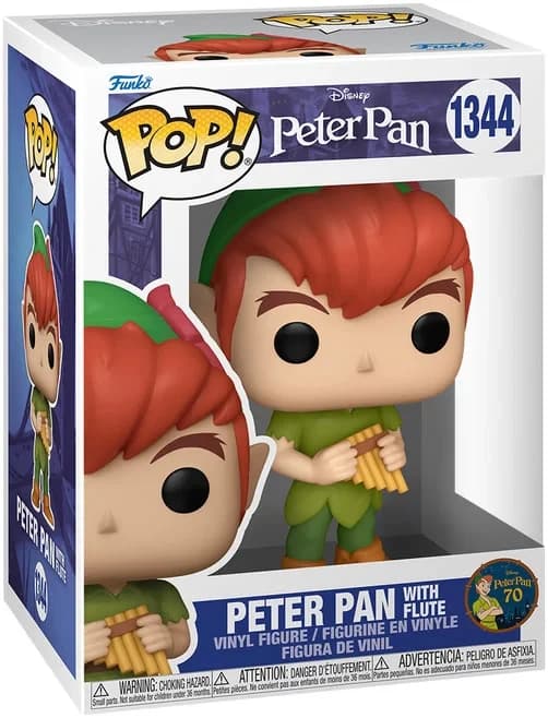 مجسم فانكو بوب! ديزني: Peter Pan #1344: Peter Pan avec Flûte