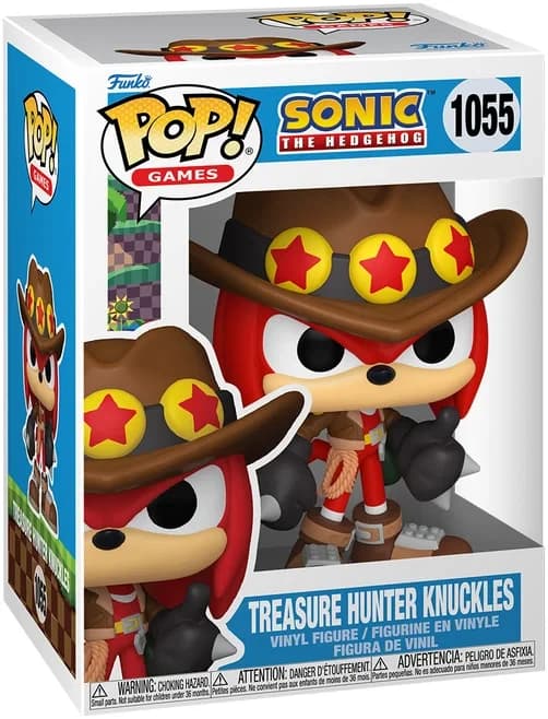 مجسم فانكو بوب! سونيك القنفذ #1055: Chasseur de trésors Knuckles