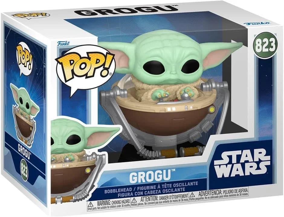 مجسم فانكو بوب! Star Wars : The Mandalorian & Grogu #823: Grogu dans poussette