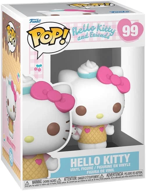مجسم فانكو بوب! سانريو #99: Hello Kitty avec glace