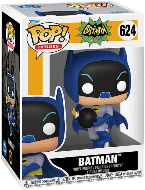 مجسم فانكو بوب! Batman Série TV #624: Batman 1966 avec Bombe