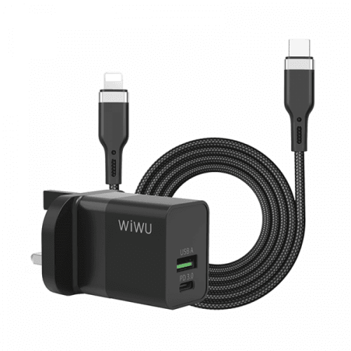 WIWU 30W QUICK CHARGER BUNDLE TYPE-C TO TYPE-C